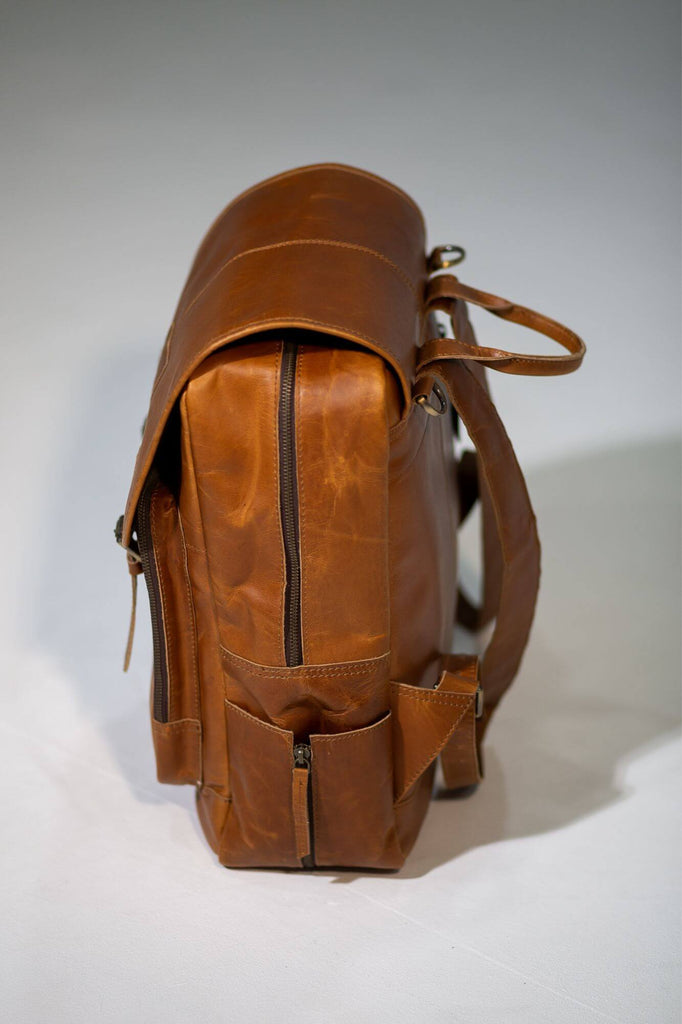 Oscar Leather Baby Backpack - Aurelius Leather