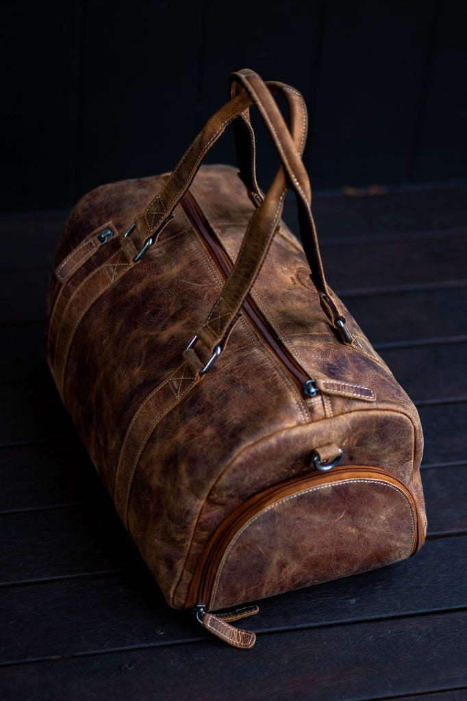 Leather Harry Overnight Bag - Aurelius Leather