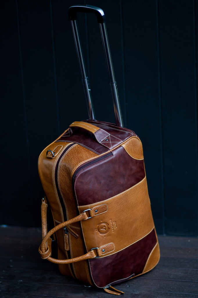 Oxford Leather Roller Overnight Bag - Aurelius Leather