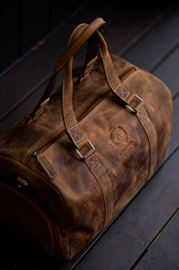 Leather Harry Overnight Bag - Aurelius Leather