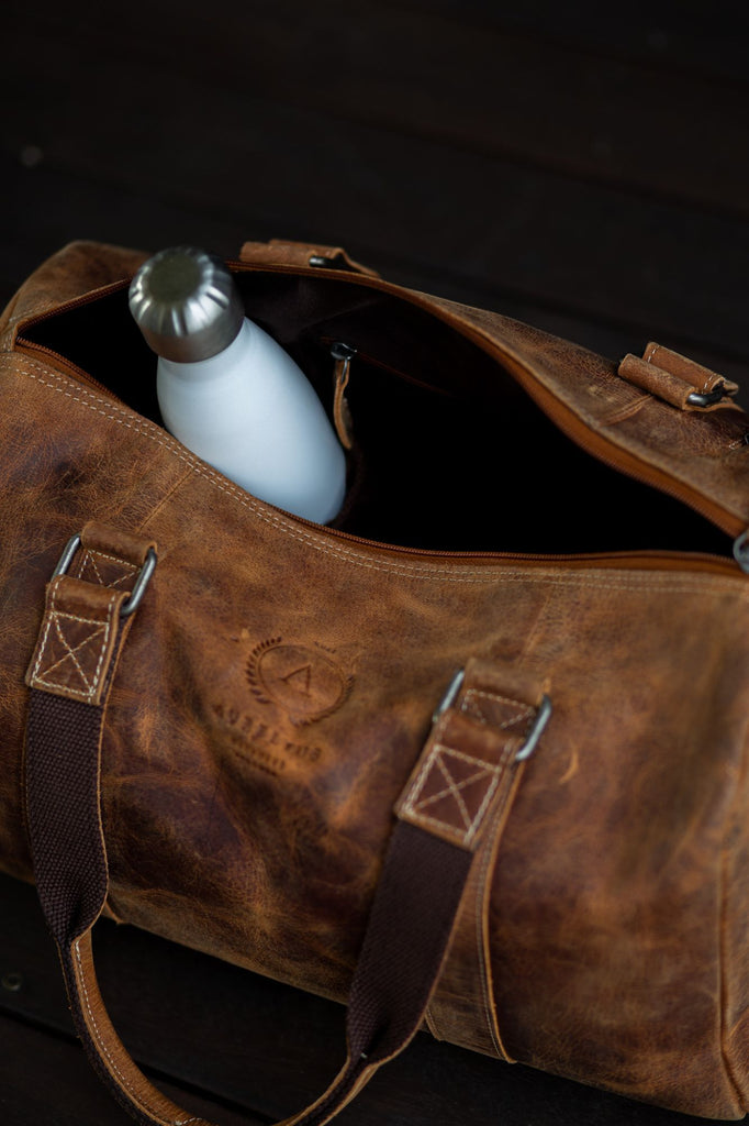 Leather Harry Overnight Bag - Aurelius Leather