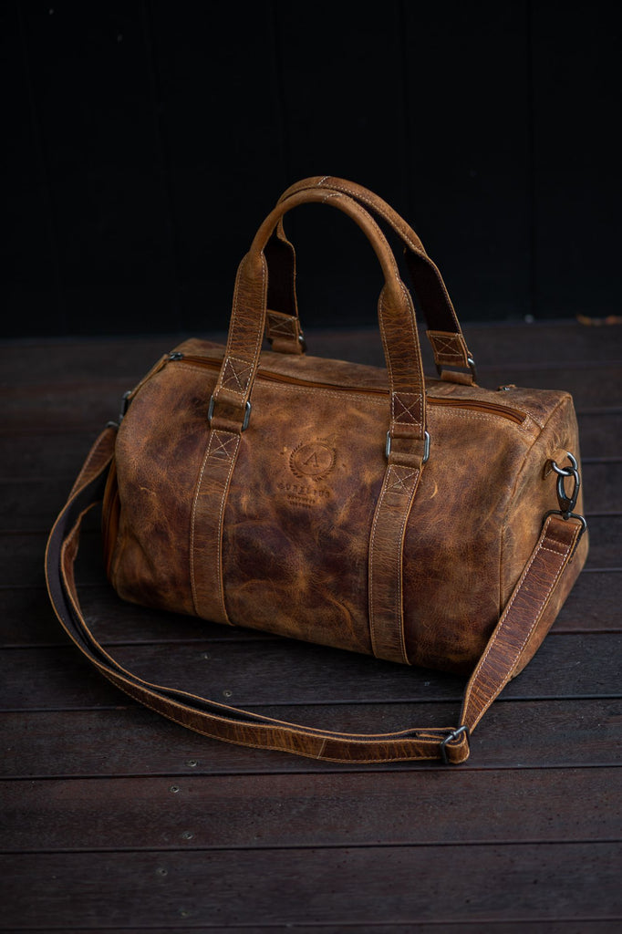 Leather Harry Overnight Bag - Aurelius Leather