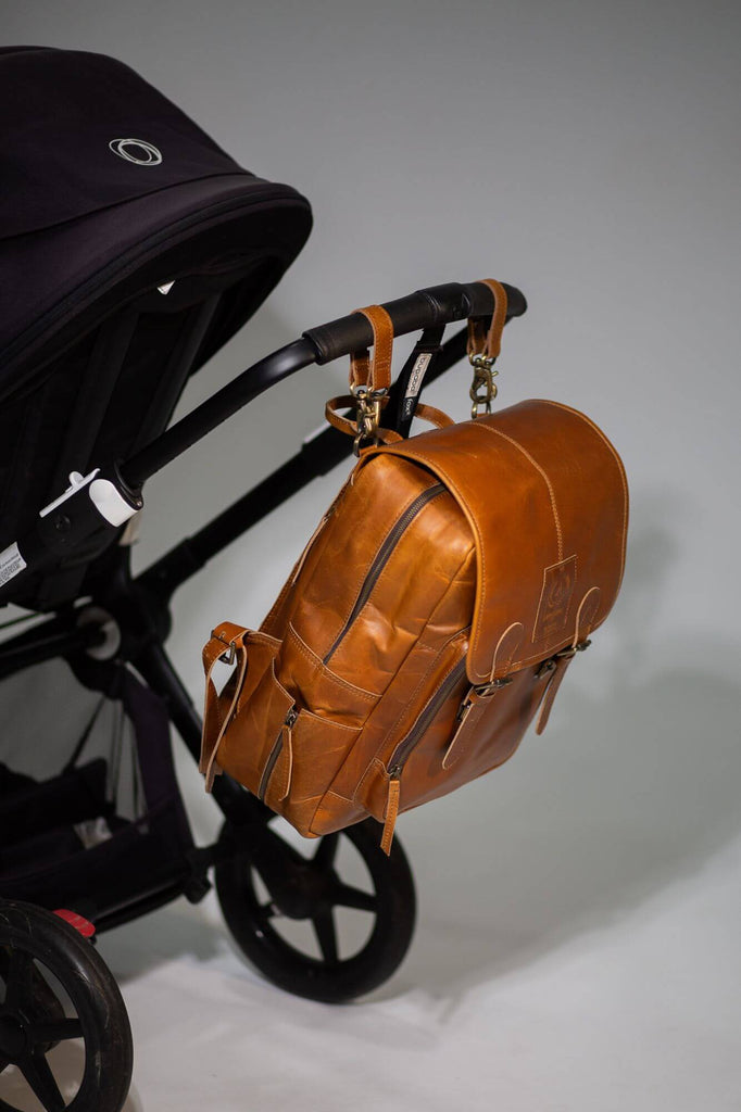 Oscar Leather Baby Backpack - Aurelius Leather