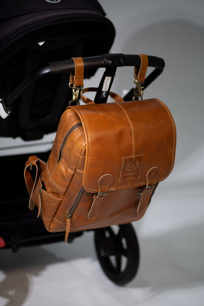 Oscar Leather Baby Backpack - Aurelius Leather