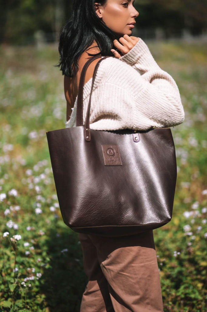 Luna Leather Tote Mini - Aurelius Leather