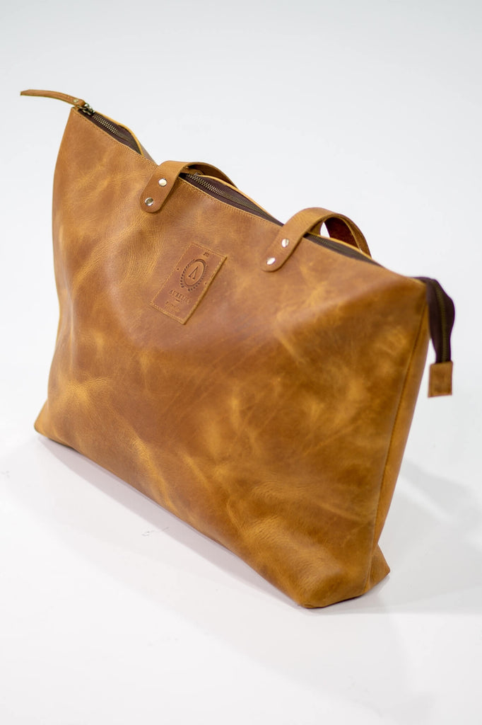 Kelki Light Tan Leather Tote Bag - Aurelius Leather