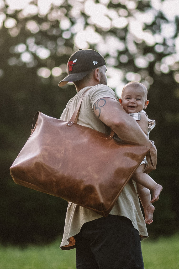 Kelki Light Tan Leather Tote Bag - Aurelius Leather