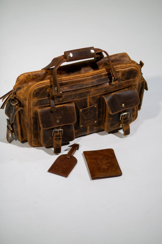 Wright Pilot Leather Laptop Bag - Aurelius Leather