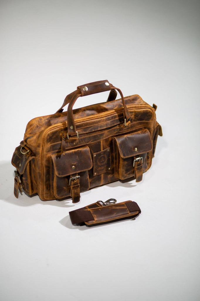 Wright Pilot Leather Laptop Bag - Aurelius Leather