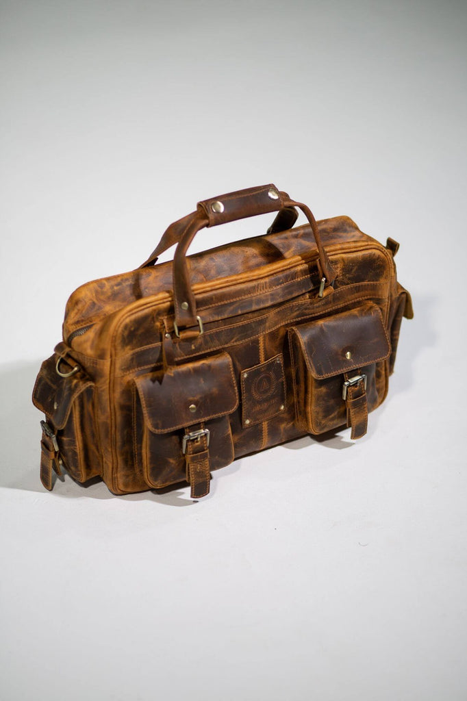 Wright Pilot Leather Laptop Bag - Aurelius Leather