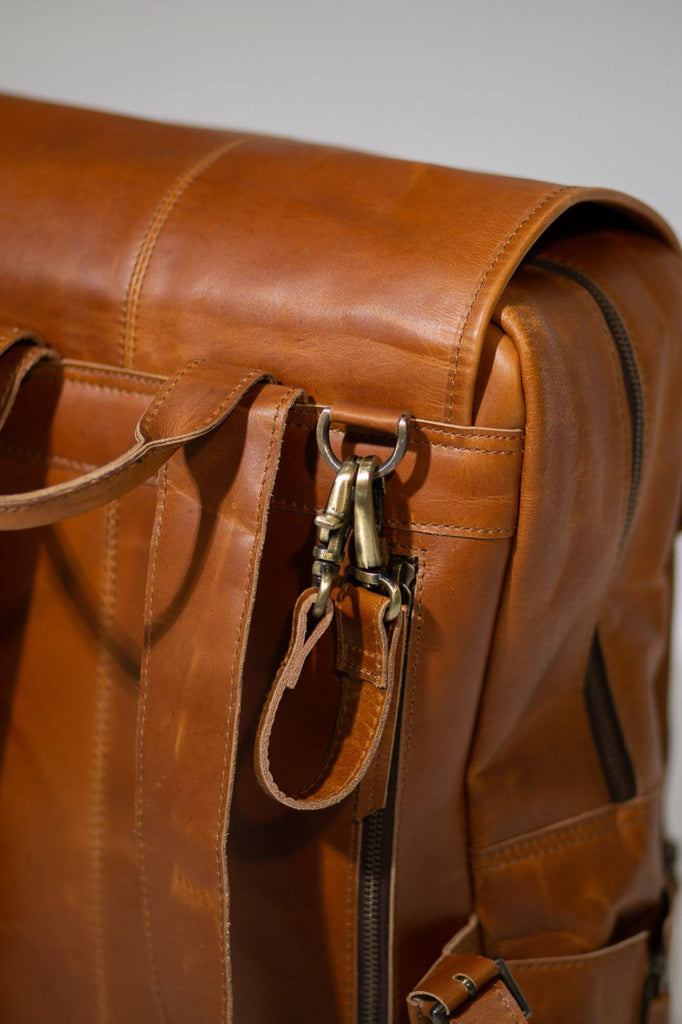 Oscar Leather Baby Backpack - Aurelius Leather