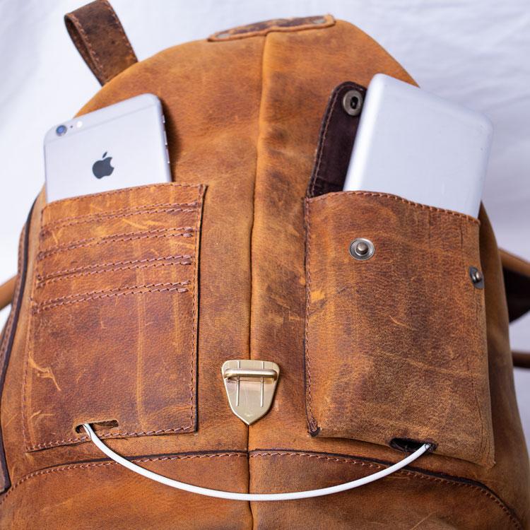 Branson Travel leather bag - Aurelius Leather
