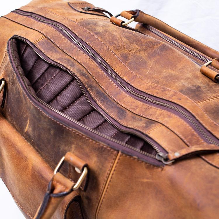 Branson Travel leather bag - Aurelius Leather