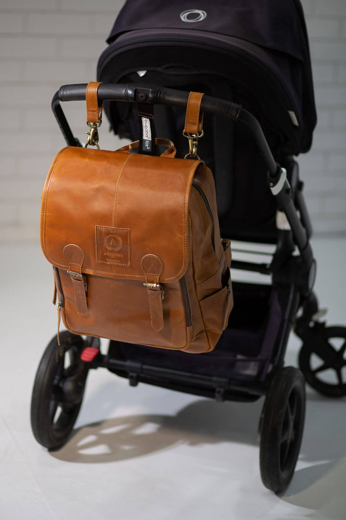 Oscar Leather Baby Backpack - Aurelius Leather